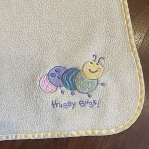 Circo Huggy Bugs Yellow‎ Baby Blanket Caterpillar Soft Fleece Checked Edge Trim